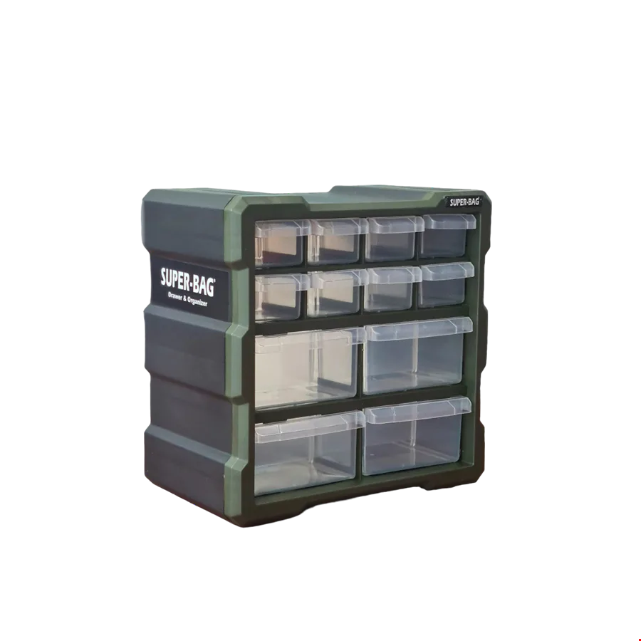 Super Bag ASR-6007 Küçük Monoblok Çekmece Seti 12'Li