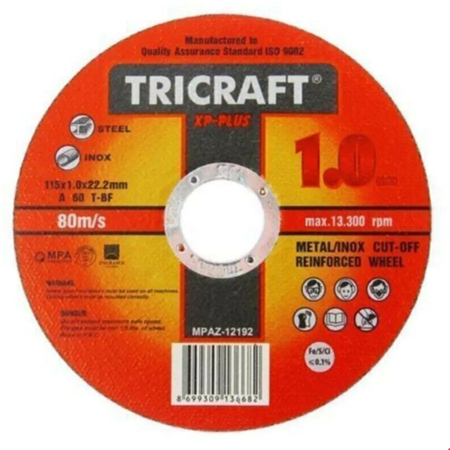 Tricraft 3301 115*1.0 İnox Kesici Taş