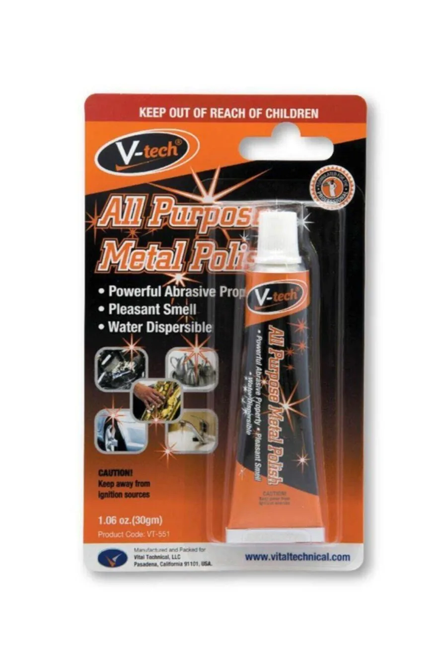 V-Tech Genel Amaçlı Metal Parlatıcı 30 gr VT-551