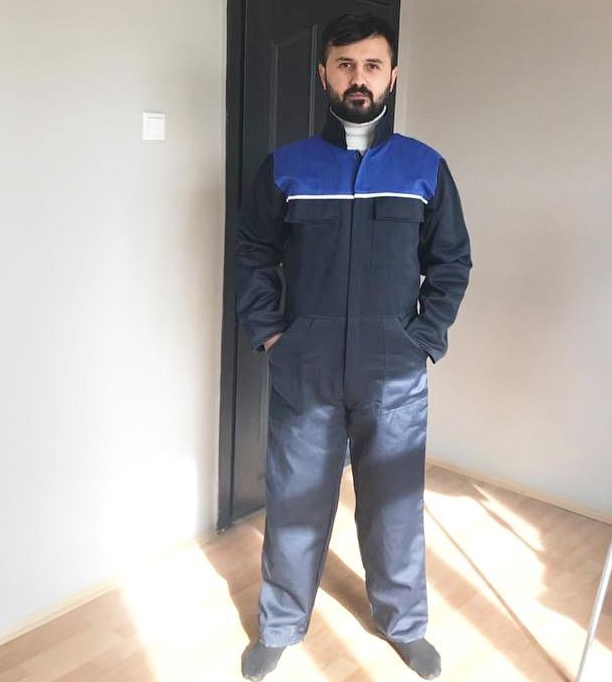 KARTEK İŞ ELBİSESİ TULUMU KOLLU XL